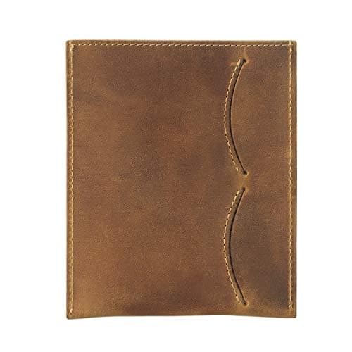 WANDERINGS Leather Passport Holder - Ideal for Travel - Handmade Genuine Leather Wallet with Passport Pocket and Card Slots - RFID Blocking for Security Against Data Theft - 11x13 Cm — view 6