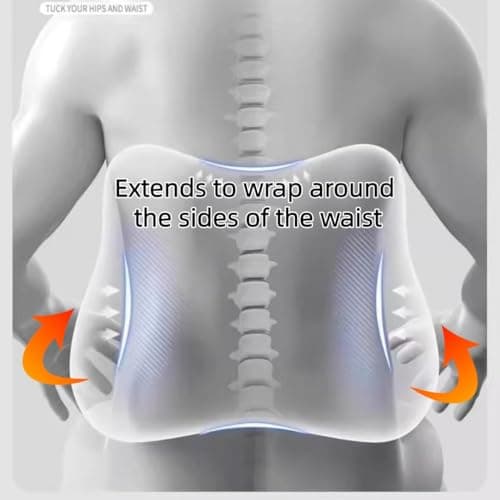 Dlmlemu Travel Lumbar Pillow, 3 Pack, Portable Inflatable Back Support Pillow for Airplane, Car, Office, Long Flight, Ergonomic Travel Cushion for Lower Back Pain Relief — view 4