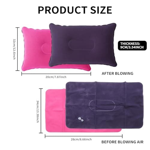 2Pcs Camping Pillow Inflatable Pillow,Travel Inflatable Pillows for Camping — view 5