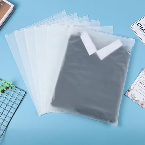 30Pcs Large ZipLock Bags for Clothes, 40x30cm Plastic Travel Bags, Reusable hospital bag organiser pouches, Waterproof Big Zip lock Bags for Clothes Shoes Cosmetics — view 4