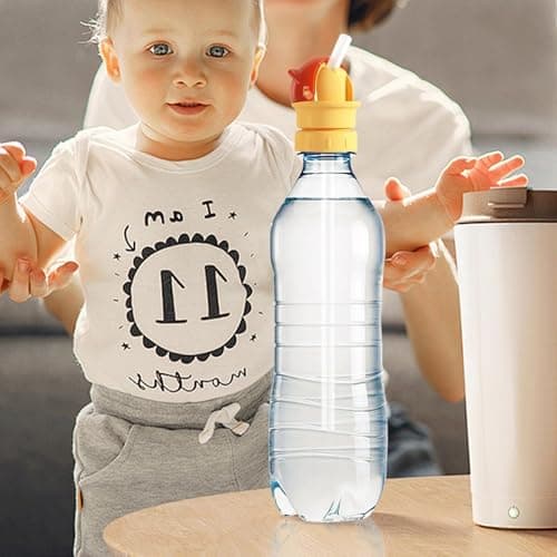 Water Bottle Top Adapter - Silicone Spout Replacement, Universal Mouthpiece Converter, Leakproof Secure Fit, Waterflow Control Function, Hydration Accessory Piece for Children Travel Drinking — view 3