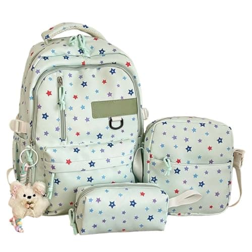 Travel Backpack 3-Piece Set Spacious Outdoor Student Daypack