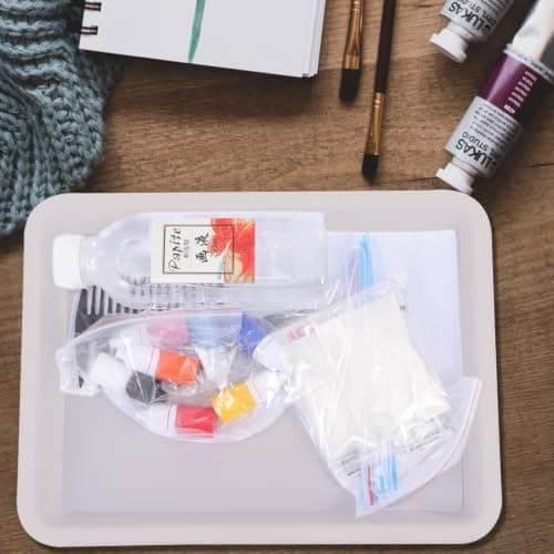 Plastic Art Trays, 10 Pack Stackable Activity Organiser for Kids — view 5