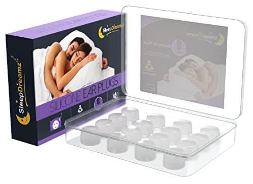 Noise Cancelling Ear Plugs for Sleeping - 8 Pairs, Silicone, White — view 6