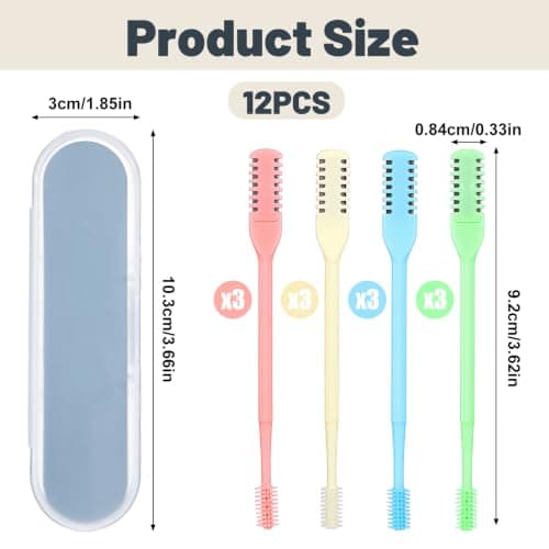 Hpmjz 12 Pcs Manual Nasal Hair Trimmers Double Sided Nose Trimmer — view 2