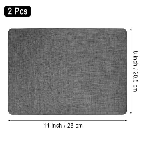 INCNMAD Fabric Repair Patches 2 Pcs 28x20.5 cm Self Adhesive Linen Repair Tape for Clothing, Down Jacket, Sofas, Tent, Sleeping Bag, Car Seats (Dark Grey) — view 2