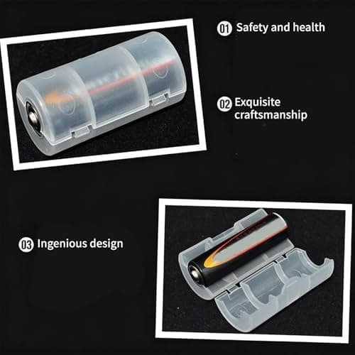 AA to C Battery Adapter 5 Pack for Portable — view 4