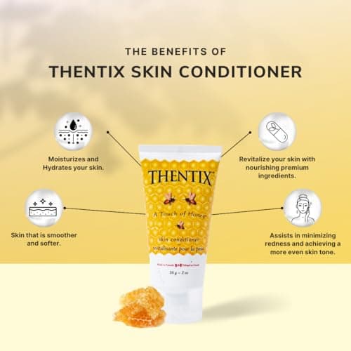 Thentix Skin Conditioner 56g (2oz) Travel Size Tube | Moisturiser for Face, Hands & Body | Moisturising Cream for Dry, Sensitive Skin | TSA-Friendly for Women & Men — view 6