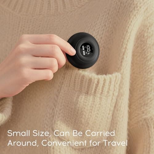 sunvito Sleep Earbuds Bluetooth 6.0 for Side Sleepers, LED Screen, Black — view 4