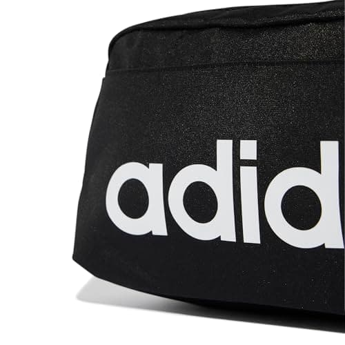 adidas Unisex Linear Bumbag Waist Pack, Black/White, One Size — view 4