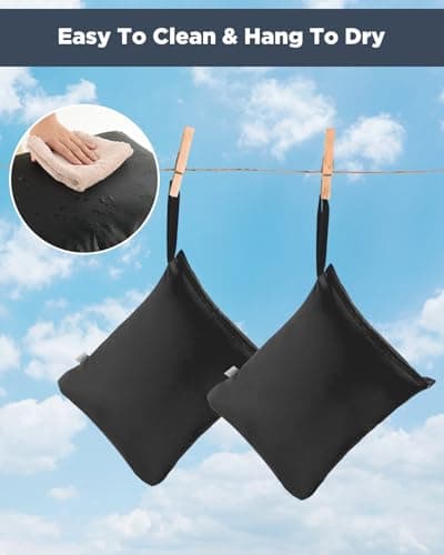 OTraki Wet Dry Waterproof Laundry Bag, Travel Swimming Nappy Cloth, Reusable Hanging Zipper Organizer for Swimsuit Gym Beach Towel 2 Pack (16 x 20 inch) — view 6