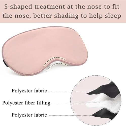 Luoqun88 100% Blackout Sleep Mask—Zero Eye Pressure Eye Mask — view 4