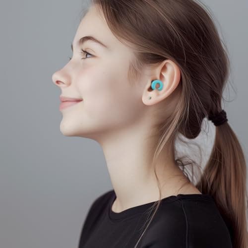 HOYIO Ear Plugs for Noise Reduction–Super Soft, Reusable Hearing Protection in Flexible Silicone for Sleep, Noise Sensitivity & Flights-8 Ear Tips in XS/S/M/L–27dB Noise Cancelling–Light Blue — view 5