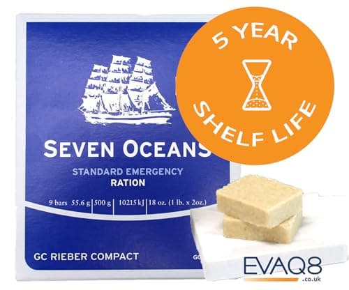 EVAQ8 Emergency Survival Food Box 1 Person 72-Hour Compact Survival Kit For Office Home & Car — view 3