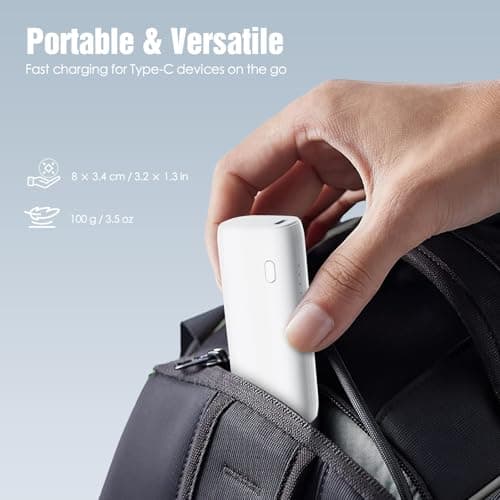 SUPERUS Battery Pack for Meta Quest 3/3S & Oculus Quest 2, 5000mAh, PD20W Fast Charging, Extra 2-3H Playtime, Compatible with Original & Elite Straps, Lightweight Portable Rechargeable VR Accessories — view 6