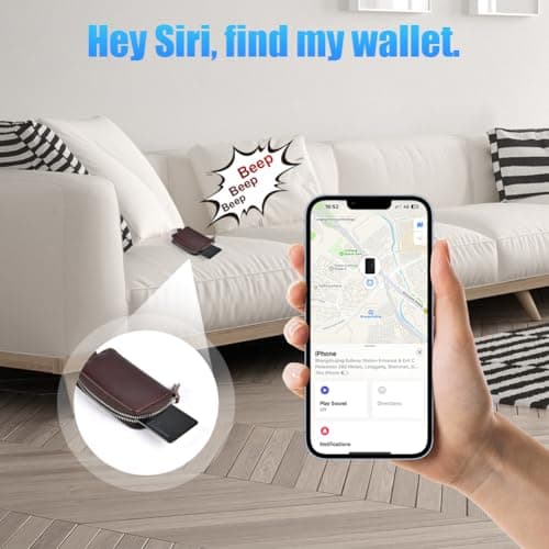 Ainiv Wallet Tracker Card, Smart Bluetooth Finder, Works with Apple Find My (iOS Only), Slim Smart Card for Wallet, Key, Luggage Tags, Suitcase, Passports, Backpack, Ultra-Thin — view 6