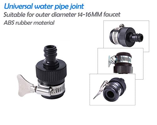 ZhiheHui 2 pcs 16 mm Universal Tap Connector Adapter Mixer Kitchen Garden Hose Fitting Clamp — view 2