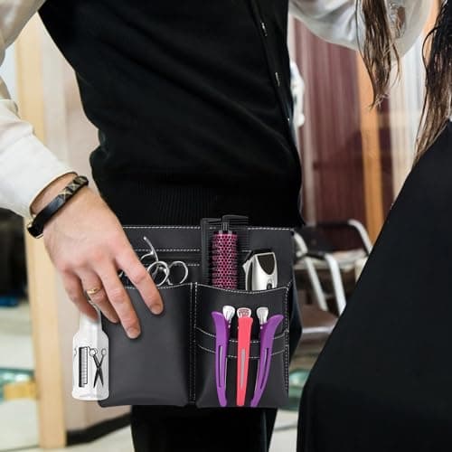 Noverlife Hairdresser Scissor Bag, Barber Waist Pouch for Hair Salon — view 4