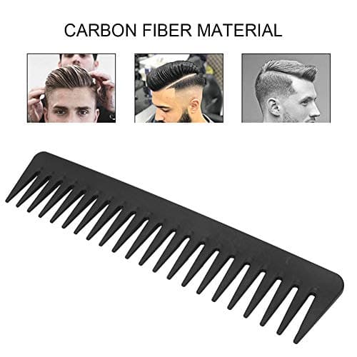 Hair Comb Anti Static Heat Resistant Carbon Fiber Hairdressing Home Salon Tool — view 2
