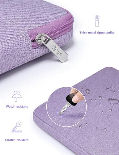 HYZUO 13.3-14 Inch Laptop Case Sleeve Bag Set for MacBook Pro, Lilac Purple — view 4