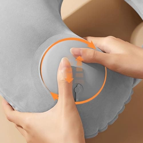 Noirwwe 2Pcs Inflatable Travel Neck Pillow for Airplanes — view 6