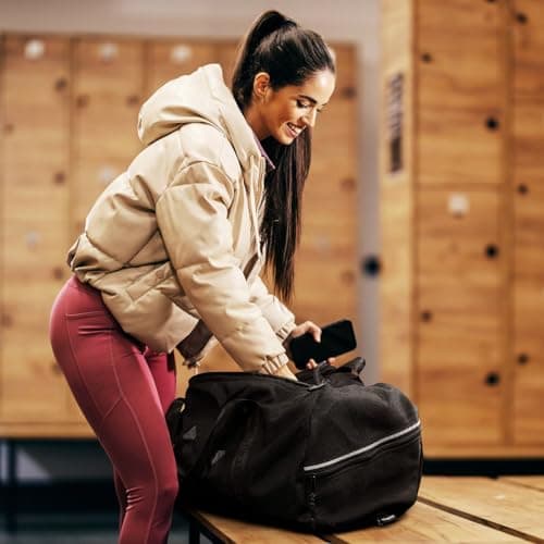 Meister Breathable Chain Mesh Duffel Gym Bag, V2.0 Black, Classic 22"x13"x13", Classic 22"x13"x13" — view 6