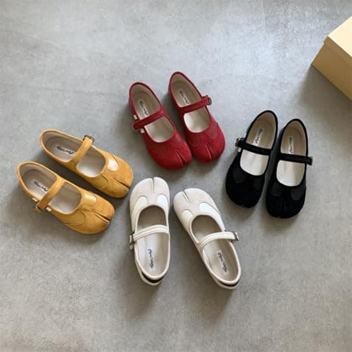 Tabi Shoes Women Mary Janes Ballet Flat - Low Top Split Toe Orthopedic Cute Casual Comfortable Walking Lightweight Female Solid All-Match for Daily Wear Beach Travel Athleisure Standing All Day — view 6