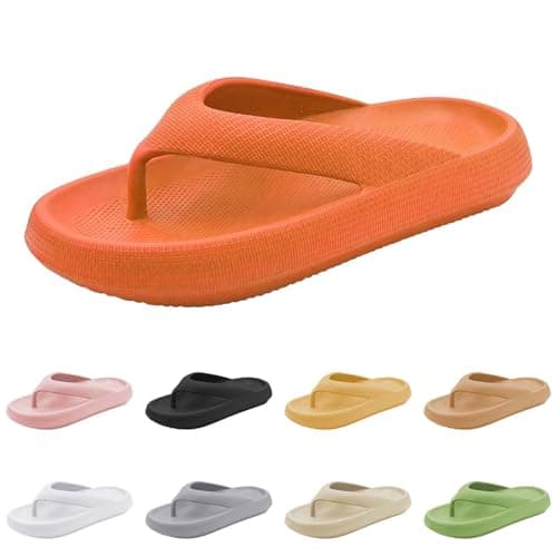 Eva Beach Flip Flops & Pool Slides for Women and Men (Orange 7Uk) — view 4