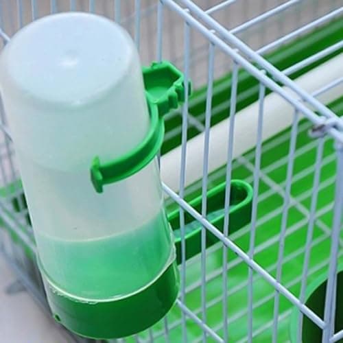 10 Pack Green Plastic Bird Feeding Cup for Parrots and Small Birds — view 5