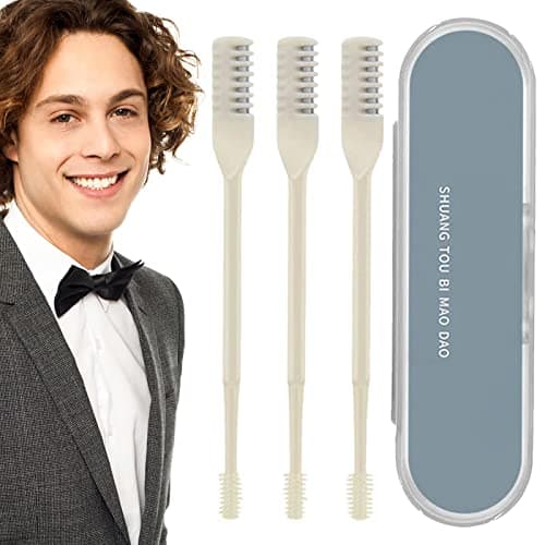Nose Hair Trimmer - Double Sided Manual Nose Hair Trimmer, 360 Degree Rotating Nostril Cleaning Scissors, Nose Hair Trimmer, Convenient for Travel, Hotel, Family Hongjingda — view 6