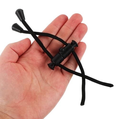 6pcs Adjustable Neck Pillow Cord Anti Loss Strap for Travel Use Black — view 4
