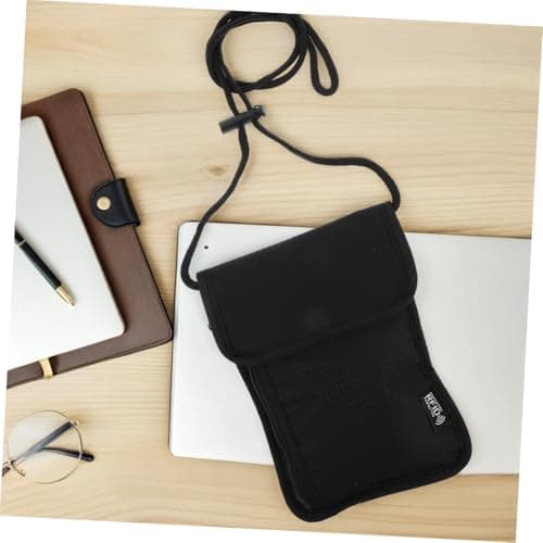 Waterproof Passport Wallet Black Nylon Travel Document Organizer Bag — view 6