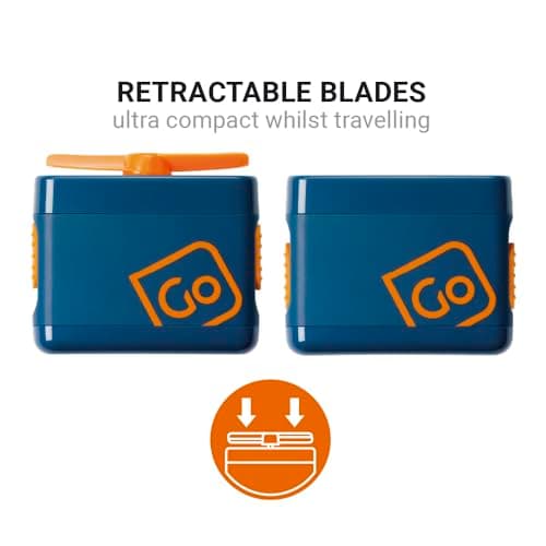 Go Travel Mini Foldable Handheld Fan - Portable, Quiet, Retractable Blades — view 3
