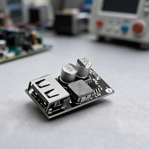 Vasiumic 10 Packs USB Step-Down Converter DC-DC 6V-32V to 5V/3-12V Quick Charge Board with LED Indicator DIY Car Solar Phone Charging Projects — view 3