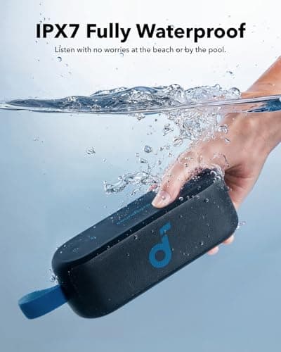 soundcore Select 3 portable speaker, 16W Stereo Sound, BassUp™ Technology, Ultra-Portable Design, 20-Hour Playtime, IPX7 Waterproof, Perfect for Outdoor Adventures — view 6
