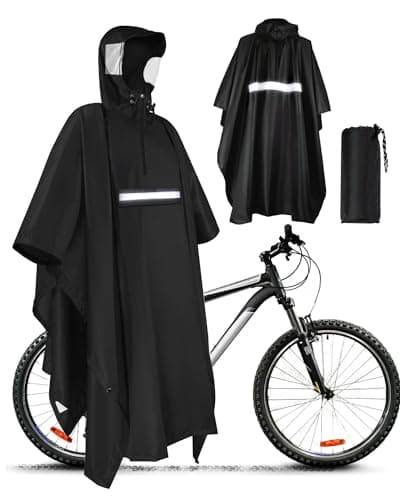 Victoper Waterproof Rain Cycling Poncho for Adults with Upgraded Material, Zipper Closure, Lightweight Design, Suitable for Outdoor Activities Camping, Cycling, and Travel