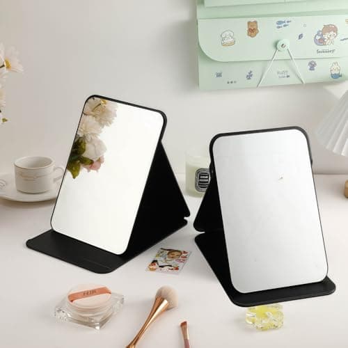 WFEWE 16x11cm Portable Folding Makeup Mirror HD Compact Vanity Mirror — view 6