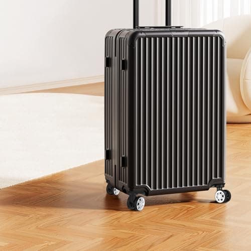 NUOBESTY Suitcase Caster Repair Kits 4 Pcs Black Double Row Wheels with Screws and Screwdriver, Durable TPE Rubber for Heavy Use Travel Suitcase and Cabin Bag — view 4