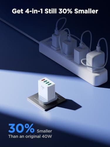 Aioneus USB Plug Fast Charger, 33W 4-Port QC 3.0 Multi USB Charger Plug UK — view 5