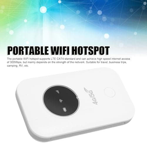VELATEMOR 4G 5G WiFi Mobile Hotspot 300Mbps, Supports 10 Connected Devices Portable WiFi Router, with SIM Card Slot for Travel — view 6