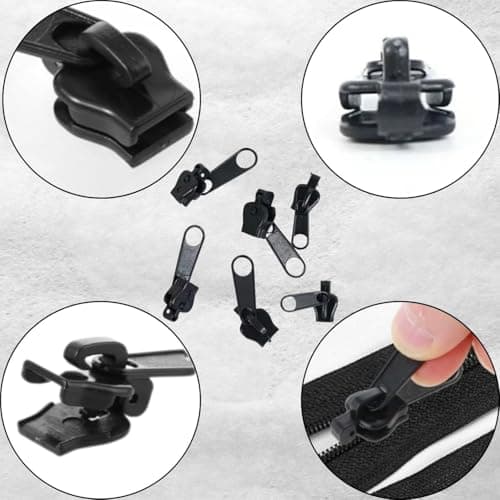 18-Piece Zip Repair Kit with Replacement Zipper Pulls for Jackets Bags Luggage and Everyday Clothing Maintenance — view 4