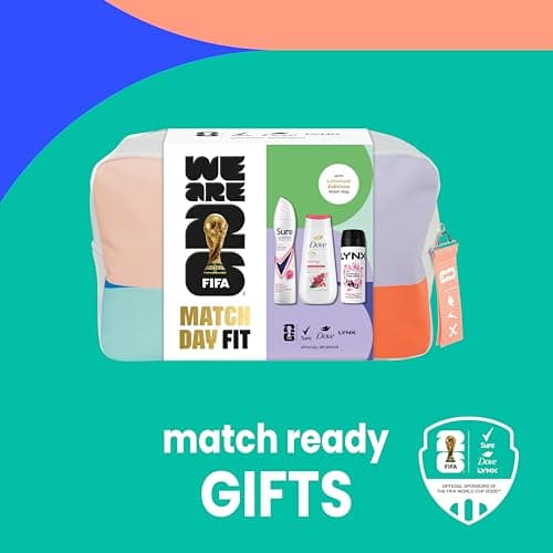 Dove, Lynx, Sure Washbag for Her Gift Set with an advanced anti-perspirant, body wash, body spray & a limited edition wash bag Match Day Fit for her 3 pc — view 5