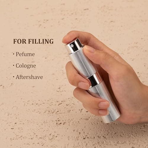Toureal Travel Perfume Atomiser Refillable, 3Pcs Pinstripe Spray Bottle — view 5