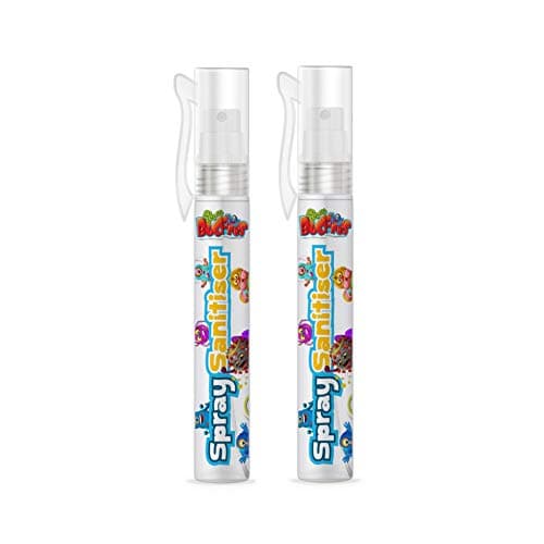 Germ Buddies Hand Sanitizer Spray Pen – 75% Alcohol, Gentle Formula, Kid-Friendly & Portable Antiseptic | Kills 99.9% Germs | Cute Clip-On Perfect for Pockets