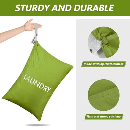 CANBOX Travel Laundry Bag, Nylon Wet Dry Storage Organizer, Zippered — view 5