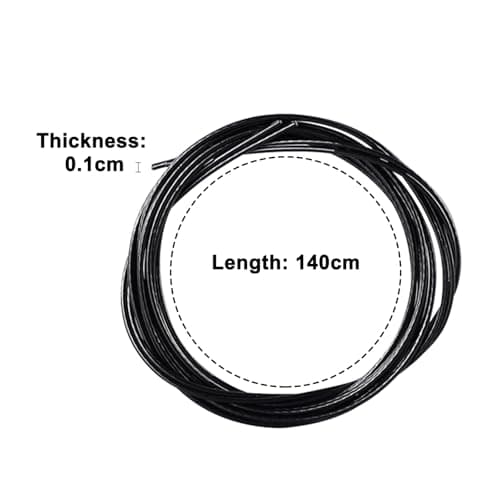 WLICCHS Pack of 4 140 cm Automatic Twist Lock Shoelaces for Boa Replacement Rope, Metal Wire, No Ties, Black for Twist Lock Outdoor Hiking Shoes, Sports Shoes, Work Shoes — view 6