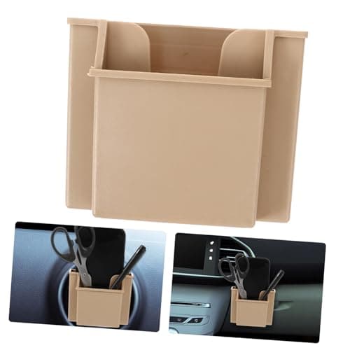 Alipis Car Vent Phone Holder Beige Plastic Storage Box for Cars — view 2