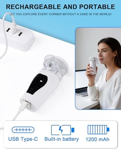 lulir Portable Nebuliser Machine for Adults & Kids, Rechargeable — view 4