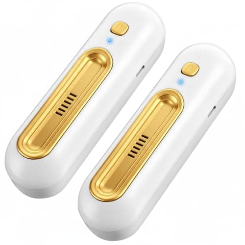 Qualirey 2 Pack Chemical-Free Shoe Deodorizer for Sneaker, Gold