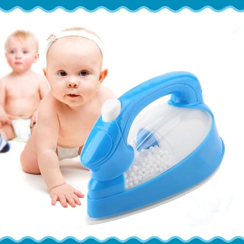 Xnukaw Mini Electric Iron Toy for Kids, Pink Pretend Play Toddler Iron with — view 6